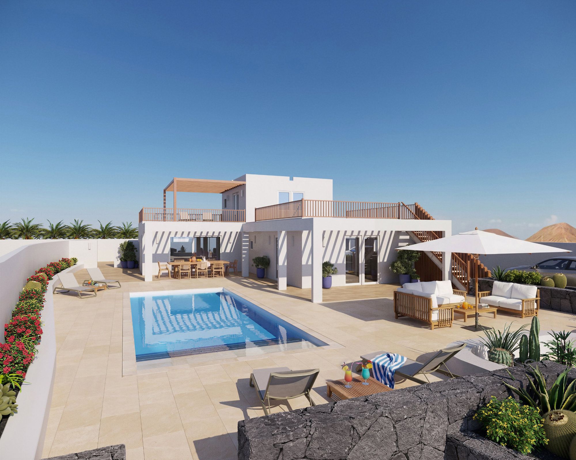 Villa Think Lanzarote con piscina privada y terraza, Costa Teguise